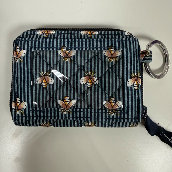 Vera Bradley | RFID Petite Zip-Around Wallet (Bees Navy) - Picture 3 of 4